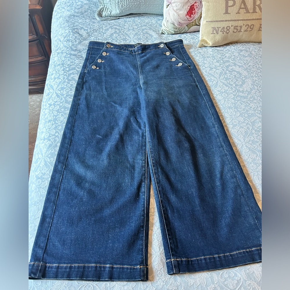 Banana Republic Navy Flare Jeans
